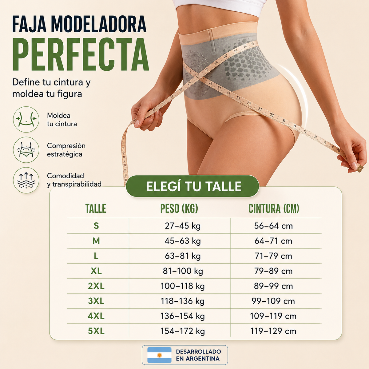 Bombacha Quemagrasas Termogénica con Moringa + Berberina